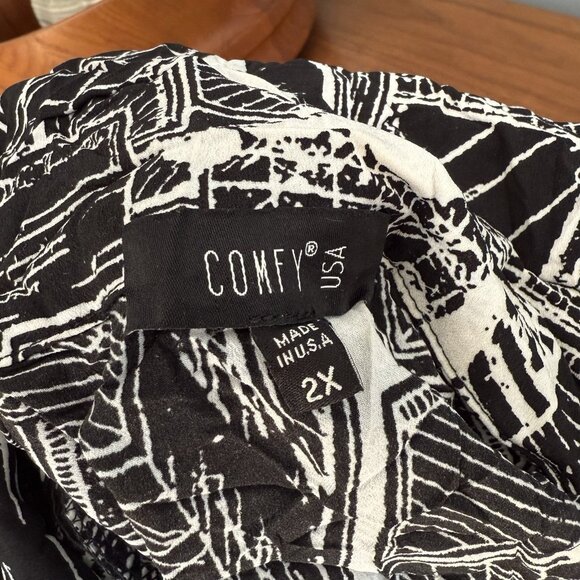 COMFY USA Crinkle Layering Jacket 2X Lightweight Lagenlook Artsy - Picture 6 of 6